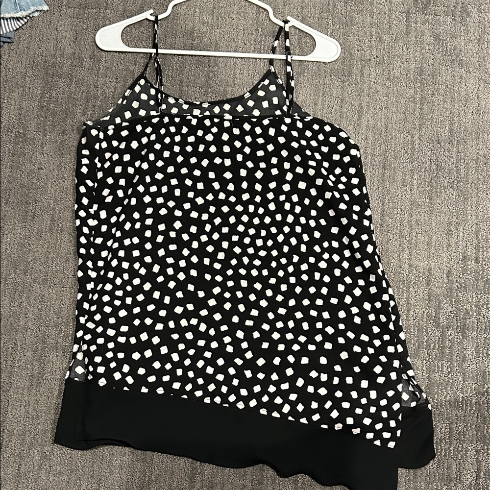 The Limited Black and White Patterned Camisole